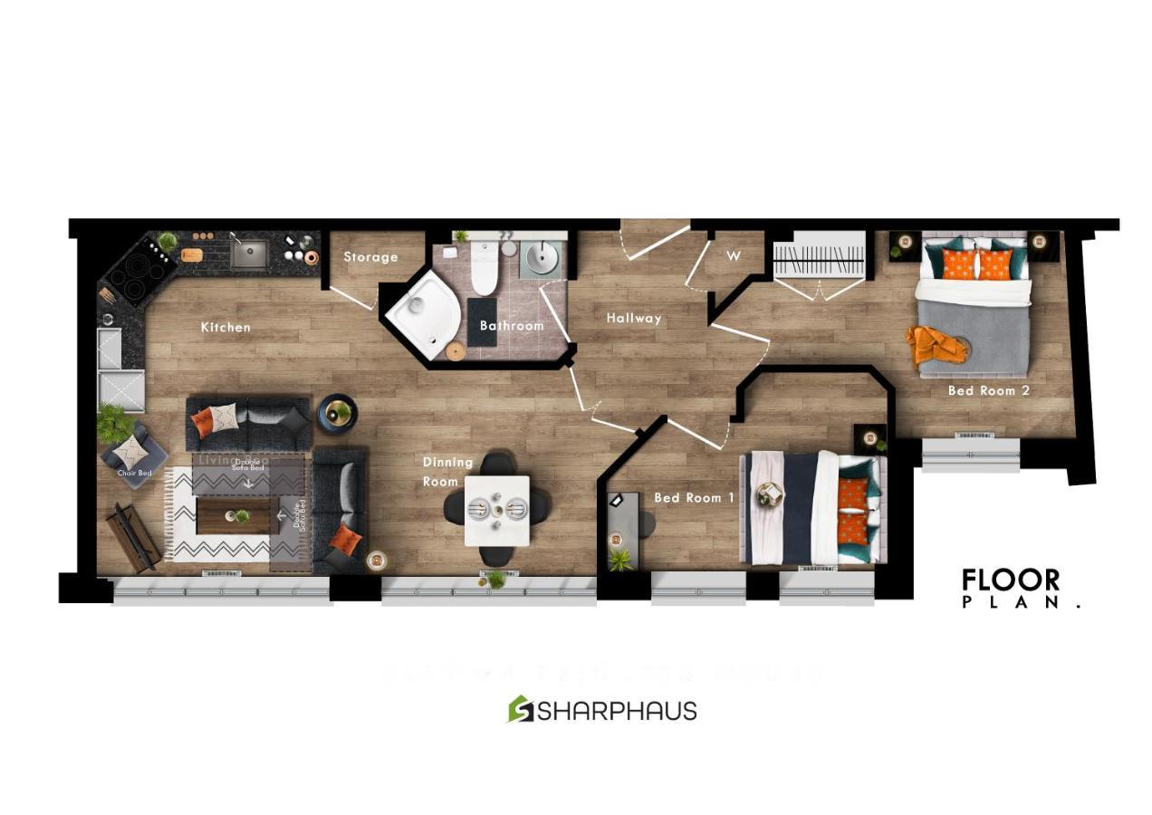 Appartement Sleek & Stylish 2-bed In The Heart Of By Sharphaus Short Lets & Serviced Management Hove
